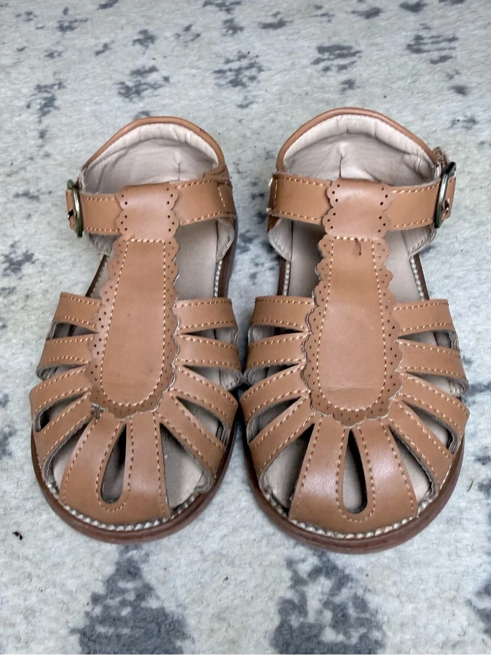 Felix & Flora Toddler Girls Sandals Soft Rubber Princess Flat Shoes Flower sz 11
